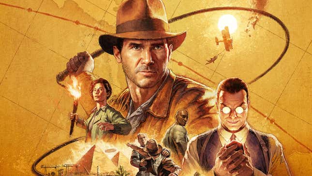 Art shows the characters for Indiana Jones and the Great Circle. 