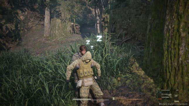 A screenshot of MGS 3's remake.